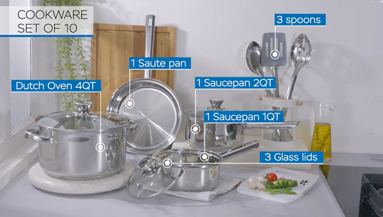 Cookware 10p Set